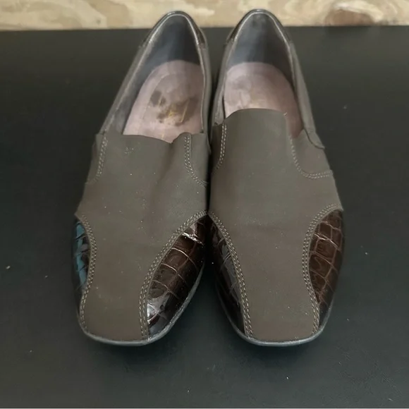 Clarks Womens Slip On Dress Shoes 7.5M Brown Gael Rex Comfort Model Workwear - Picture 5 of 9